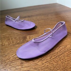 JEFFREY CAMPBELL Moira Mesh Flats‎ Ballet Sheer Lilac Purple Girly Coquette 6